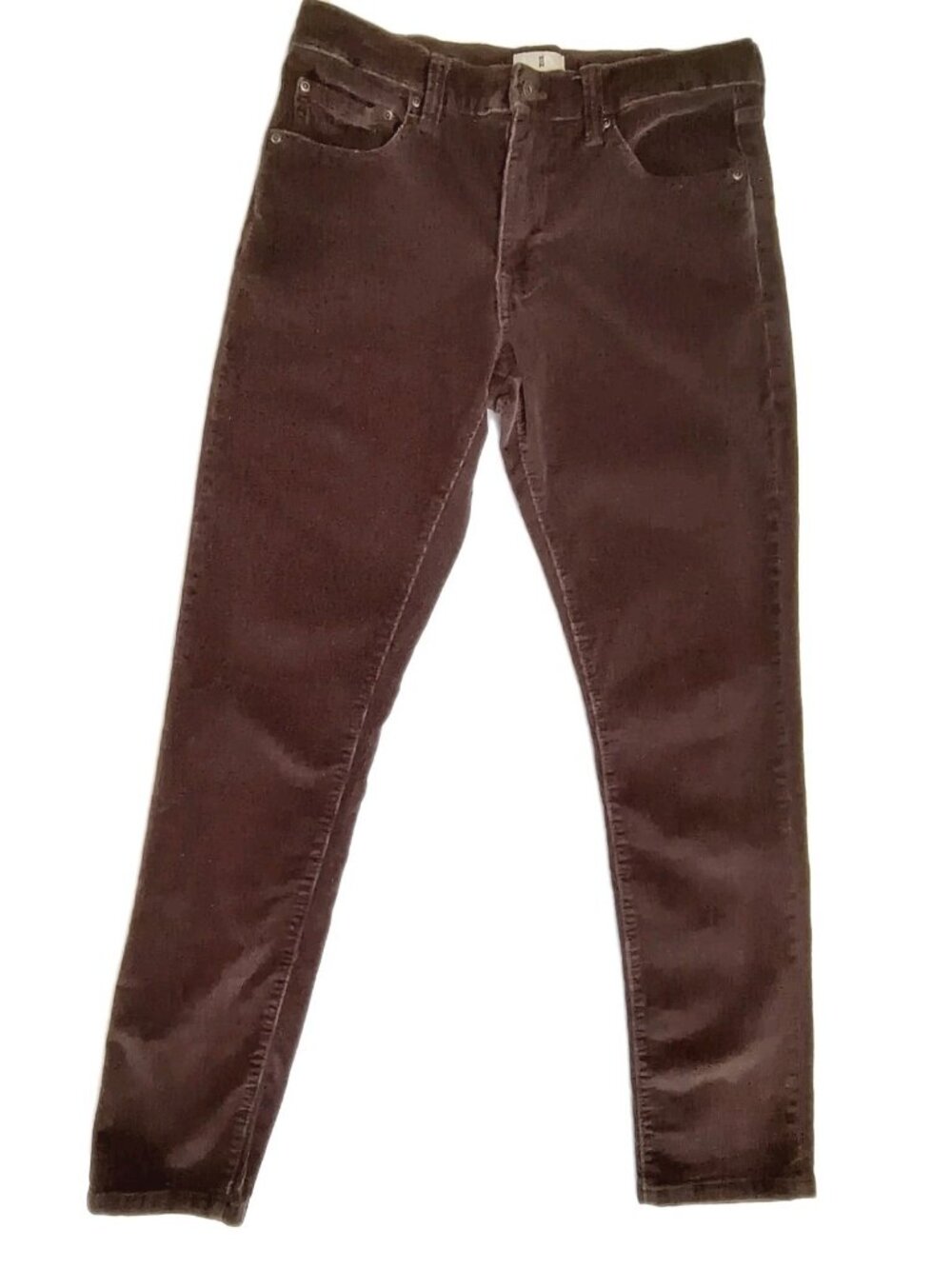 Mutual Weave Pant Men 32x32 Brown Cotton Corduroy Chino Tapered Relaxed Stretch